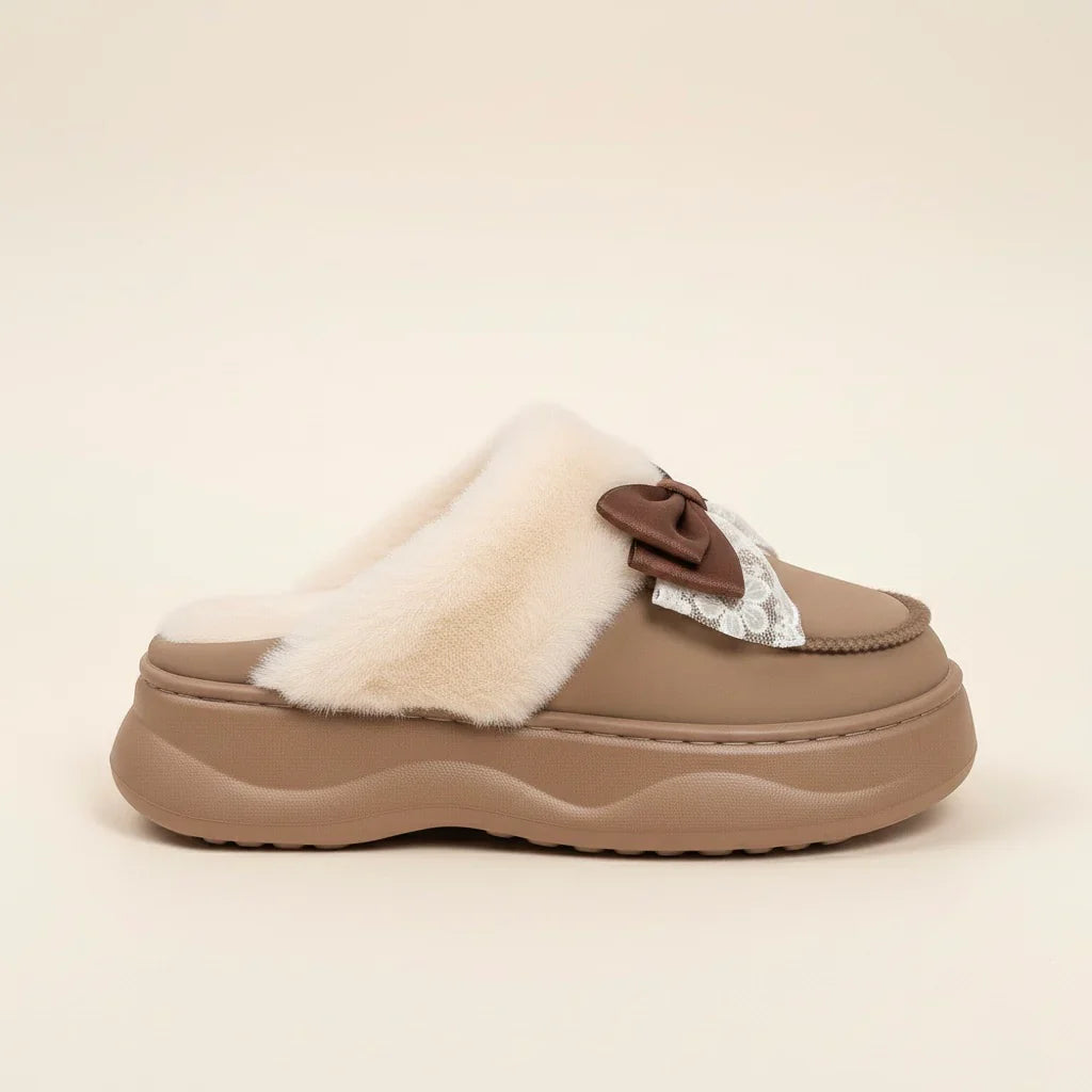 LUXE COMFORT MULES - BROWN