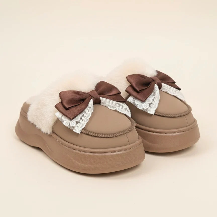 LUXE COMFORT MULES - BROWN